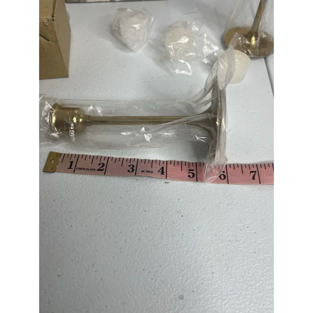 Vtg Brass Candlestick Holders‎ Graduated Sizes Set Of 3 Himark Brassware MCM